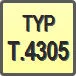 Piktogram - Typ: T.4305